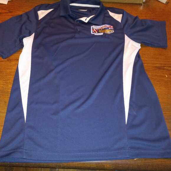 2023 NRSA Street Rod Nationals 54th Mens Medium Blue Polo Shirt - Picture 1 of 6